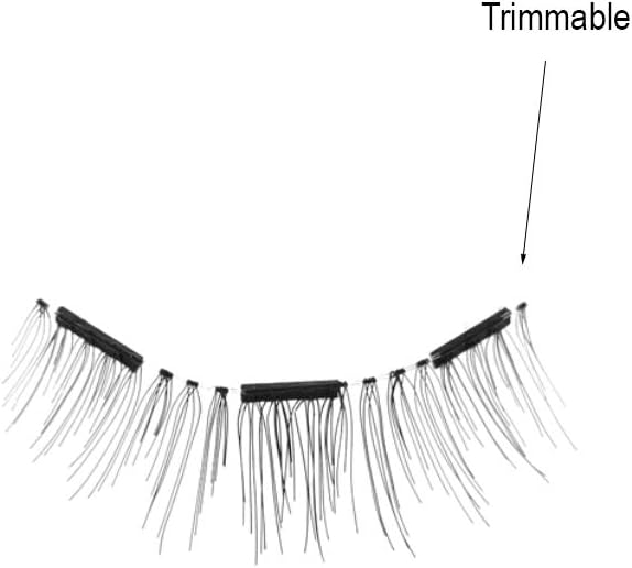 Lash’d Up® Magnetic Eyelashes Natural Look (No Eyeliner Needed) 3 Magnets (Can also be worn as Dual Magnets) Double Strips Clip On Easy Reusable (Very Natural) - Image 5