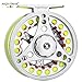 AnglerDream 1 2 3 4 5 6 7 8WT Fly Reel with Line Combo Large Arbor Aluminum Fly Fishing Reels