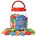 Roscoe Learning 124 Piece Magnetic Numbers and Counters Math Skills Set