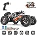 RC Cars Protector 1/12 Scale 4WD Off-Road Buggy 38+KM/H High Speed LED Lights, 2.4 GHz Radio Controlled All Terrain Waterproof Trucks RTR Electric Power Rechargeable Batteries 7.4 V 1500 mAh
