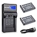 TOP-MAX 2 Pack NP-45 Batteries and USB Charger for Fujifilm FinePix XP20 XP22 XP30 XP50 XP60 XP70 XP80 XP90 T350 T360 T400 T500 T510 T550 T560 JX500 JX520 JX550 JX580