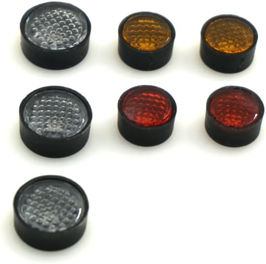 XUNJIAJIE 1Set/7PCS RC Car Taillights Cover for 1/10 RC Crawler Car D90 Land Rover Defender, White, Red, Yellow - Image 3