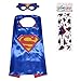 Superhero Dress Up Costumes 6 Satin Capes and 6 Felt Masks - Superhero Party Supplies