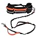 Hands Free Dog Leash, Dog Walking and Training Belt with Shock Absorbing Bungee Leash for up to 180lbs Large Dogs, Phone Pocket and Water Bottle Holder, Fits All Waist Sizes From 28” to 48”