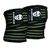 Gymreapers Knee Wraps (Pair) with Strap for Squats, Weightlifting, Powerlifting, Leg Press, and Cross Training - Flexible 72