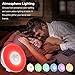 Alarm Clock/Wake Up Light-LBell Sunrise Simulation Alarm Clock, Clock Radio, 7 Colors Night Light with FM Radio, 7 Alarm Sounds and Snooze Function for Bedrooms with USB Charger