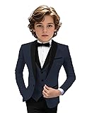 Tuxedo Suits for Boys 3 Pieces Slim Fit Boys Formal