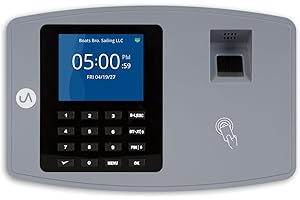 uAttend BN6500 Biometric Fingerprint Time Clock System for Small Business with WiFi and Cloud-Based Employee Timecards