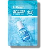 Real Barrier | Aqua Soothing Ampoule Face Sheet Mask | Sheet Masks with Hyaluronic Acid | Korean Face Mask Skincare | Moisturizing & Hydrating for Dry & Sensitive Skin | Facial Moisturizer | 10 Sheets