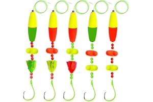 NGOFF-5 PCS Catfish Bait Strange Cat Fish Rig Catfish Rattle Floater Catfish Tackle 6/0 8/0 10/0 Circle Hooks