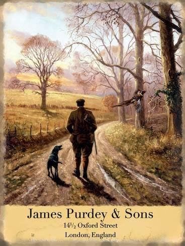 Metalsign James Purdey &amp; Sons. Sign 12 x 16 inch Metal sign