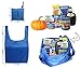JPNK Reusable, Washable, Durable and Lightweight Grocery Bags Nylon Tote Set of 5