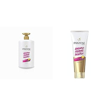 Pantene Advanced Hair Fall Solution Shampoo, 1 L & Pantene Advanced Hair Fall Solution Hair Fall Control Conditioner, 180 ml