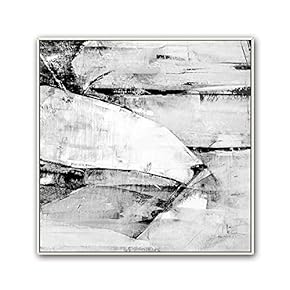 Framed Canvas Wall Art Abstract Circle Canvas Prints Home Artwork Decoration for Living Room,Bedroom - 16x16 inches