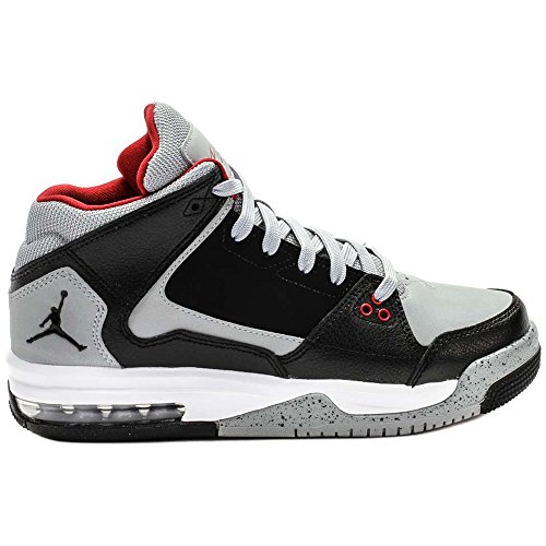 Nike Jordan Kids Jordan Flight Origin Bg Black/Black/Wolf Grey/Gym Red Basketball Shoe 6.5 Kids US