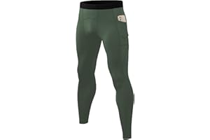 SPVISE Men's Compression Pants Workout Leggings Running Tights Cool Dry Athletic Baselayer Pants for Basketball Yoga Cycling