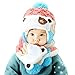 TAORE Baby Girls Boys Winter Earflap Hat Scarf Hood Scarves Skull Caps (Pink)