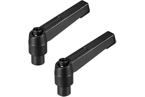 uxcell M6 Handle Adjustable Clamping Lever Thread Push Button Ratchet Female Threaded Stud 2 Pcs