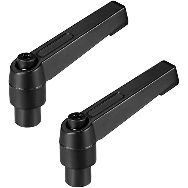 uxcell M10*1.5 Handle Adjustable Clamping Lever Thread Push Button 