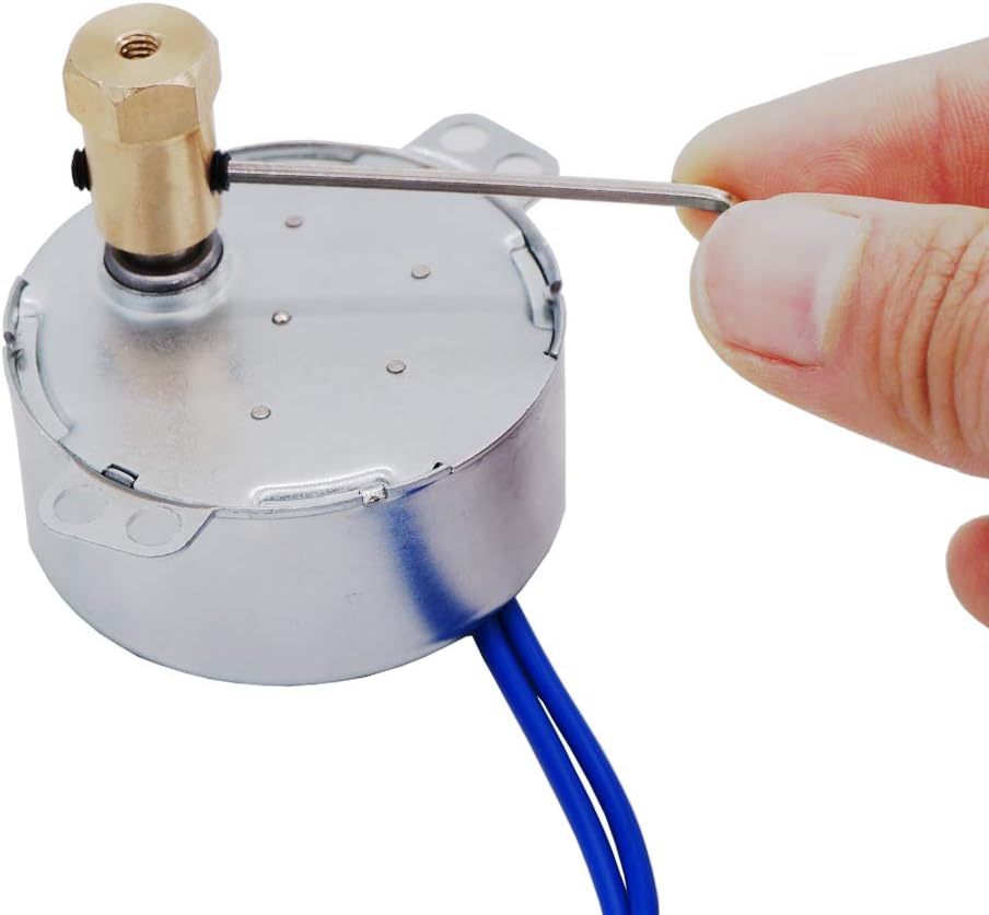 Twidec/7mm Flexible Coupling Connector Synchronous Motor AC100~127V 50/60HZ Turntable Synchron Motor 4W CW/CCW Electric Motor 2.5-3RPM/MIN+Hexagon Shaft motor flexible coupling coupler TYC-50-2.501P - - 