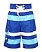 Boy's Quick Dry UPF 50+ Sun Protection Swimsuit Beach Shorts,Stripe,L