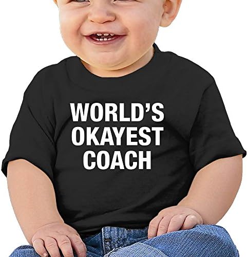World's Okayest Coach Cotton Hiphop Short Sleeve Tees for Children Gift 18 Months