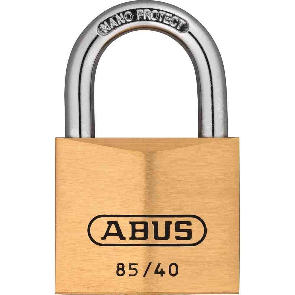 ABUS Padlock Brass 85/40 - for Cellar Doors, Shed and Much More - Weatherproof - Brass Lock Body - Hardened Steel Shackle - ABUS Security Level 6