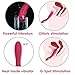 SVAKOM Leslie Powerful Ultra-Long Battery Personal Vibrator for Women, Wine Red with Coral