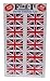 Union Jack (British Flag) Self Adhesive Stickers Pack 50