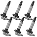 ECCPP Set of 6 Ignition Coils Pack for Ford Edge Flex Fusion for Mustang Taurus for Lincoln MKS MKT MKK for Mazda CX-9 Sable UF-553 UF-595 5C1652 E1053