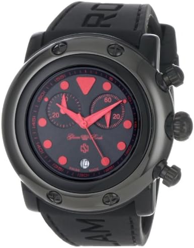 Glam Rock Women's GR61113 Miami Beach Chronograph Black Dial Black Silicone Watch