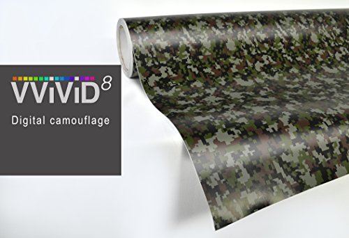 VVIVID Digital Camouflage Vinyl Wrap Film for DIY No Mess Easy to Install Air-release Adhesive (3ft x 5ft)