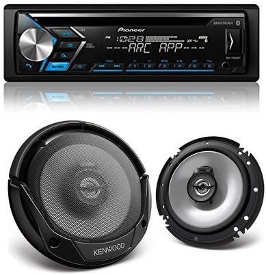 PIONEER DEH-S4000BT CD RECEIVER + PAIR OF KENWOOD KFC-1665S 6-1/2" 2 WAY SPEAKER