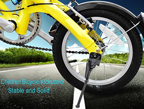 USONG Children's Bicycle Single-side Stand Folding Bicycle Bracket Children's 12" 14" 16" 18" 20" Bicycles Accessories Bike Racks Bikes Side Kickstand (20 inch)
