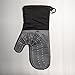 OXO INTERNATIONAL Good Grips 1147907 Oven Mitt with Magnet, Silicone, Multi-Layer Fabric, Black/Licorice