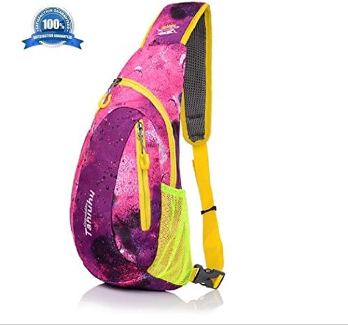 Shoulder Backpack, Mcolics Colorful Casual Cross Body Bag Outdoor Sling Bag Chest Pack with Adjustable Shoulder Strap for Cycling Hiking Camping Travel and Men Women