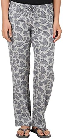 Antshrike Women Cotton Woven Pyjama Nightwear Pant -Grey