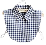 Women's Fashion Plaids False Collar