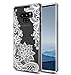Galaxy Note 9 Case, Note 9 case, Huness TPU Grip Bumper and Clear Flower Transparent Hard PC Backplate Hybrid Slim Phone Case Cover for Samsung Galaxy Note 9 Phone Case(6.4