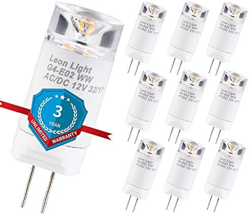 LEONLIGHT 12V AC/DC Bi-Pin Mini chandelier base,professional designed lens leads 38°narrow beaming angle special for chandelier landscape lighting fixture flicker-free,T3 T4 3000K(Soft White)10PACK