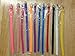 10pc Assorted Color 8mm Neon Color Silicone Band Bracelet for Slider Alphabet...
