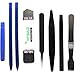 Professional Opening Pry Tool Repair Kit with Non-Abrasive Nylon Spudgers and Anti-Static Tweezers, 8 Piece Set