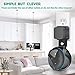 Echo Dot Wall Mount Compatible with Amazon Echo Dot 3rd Generation Alexa, A Space-Saving Echo Dot Accessories Without Messy Wires or Screws (Black)