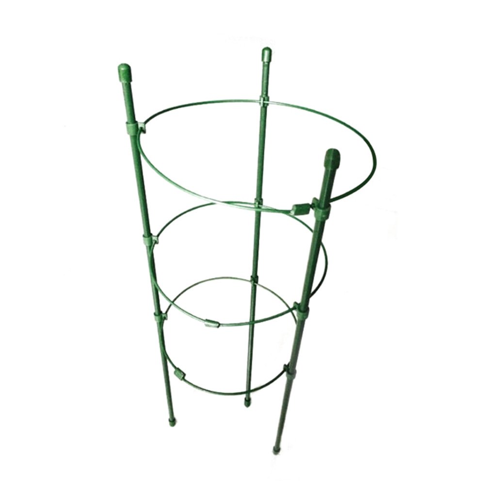 OUNONA Garden Plant Support Ring Garden Trellis Flower Stainless Steel Support Climbing Vegtables Flowers Fruit Grow Cage 45CM
