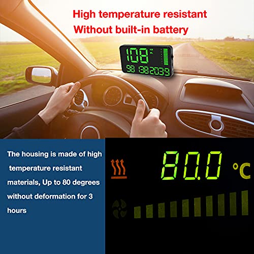 Kingneed GPS Speedometer Odometer HUD Digital Display 5.5 inch MPH/KMH