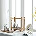GOBAM Bathroom Counter Organizer Shelf Cosmetic and Vanity Perfume Organizers Shelf Easily Assembled, Bamboo