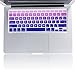 MacBook Air 13 Inch Case, iCasso Rubber Coated Soft Touch Hard Shell with Keyboard Cover,Only Compatible MacBook Air 13 Inch (Model A1369/A1466),Not Fit 2018 Version Model A1932, (Purple Flower)