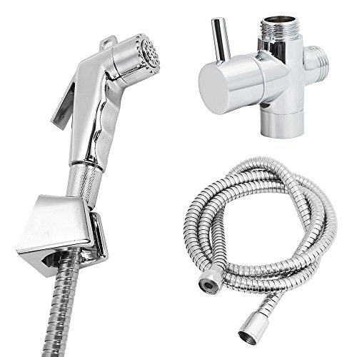 Fenleo Hand Held Shower Head Douche Toilet Bidet Spray Wash Jet Shattaf Diverter Attachment