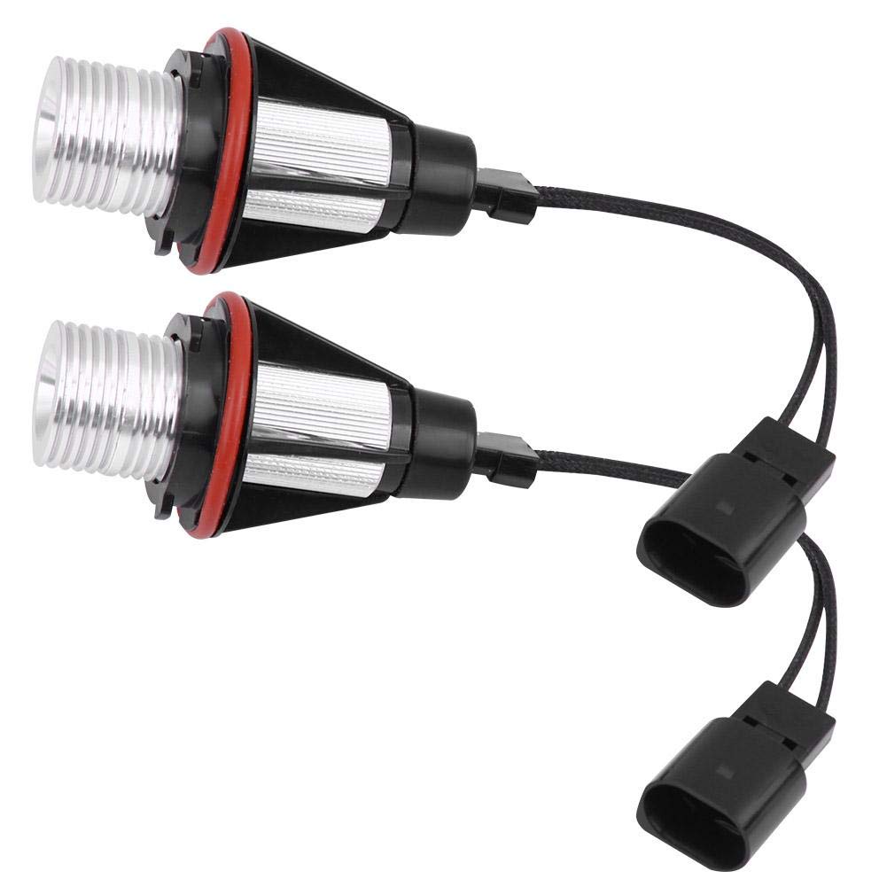 Car LED Light, 2Pcs Car Bright 6000K 5W 12V Angel Eyes LED Light Lamp for E60 E61 E39 E53