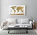 Deluxe Scratch Off World Map - Colorful Travel Poster with Global Countries and US States. Track and Share Your Adventures. Includes Bonus Precision Pen, Scratcher and E-Book - Perfect for Travelers